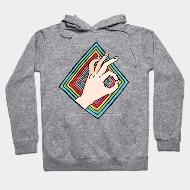 Aesthetic Hand Sign Hoodie by sadpanda